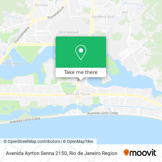 Mapa Avenida Ayrton Senna 2150