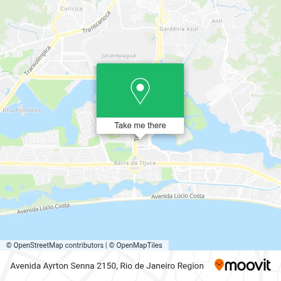 Avenida Ayrton Senna 2150 map
