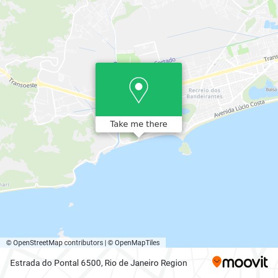 Estrada do Pontal 6500 map