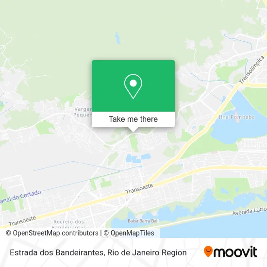 Estrada dos Bandeirantes map