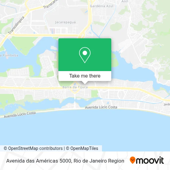 Avenida das Américas 5000 map