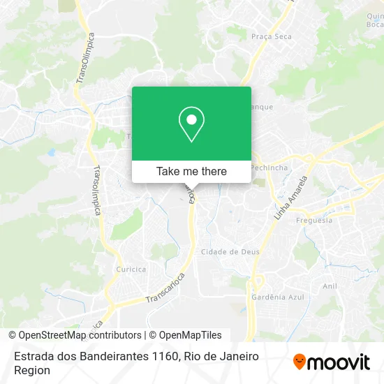 Estrada dos Bandeirantes 1160 map