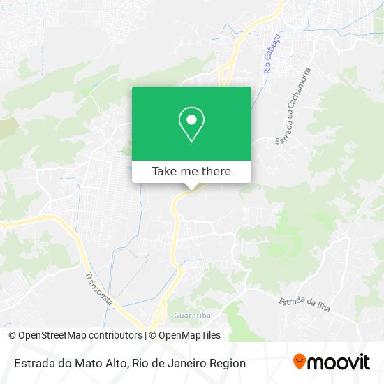 Estrada do Mato Alto map