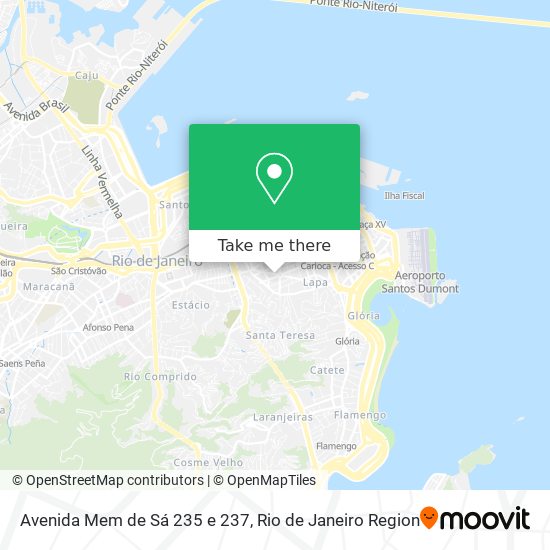 Avenida Mem de Sá 235 e 237 map