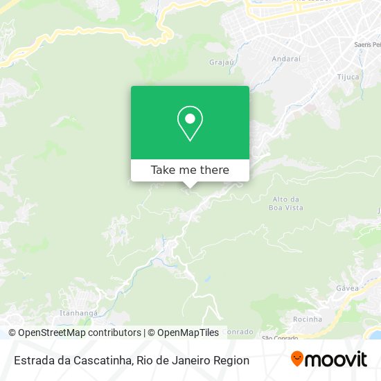 Mapa Estrada da Cascatinha