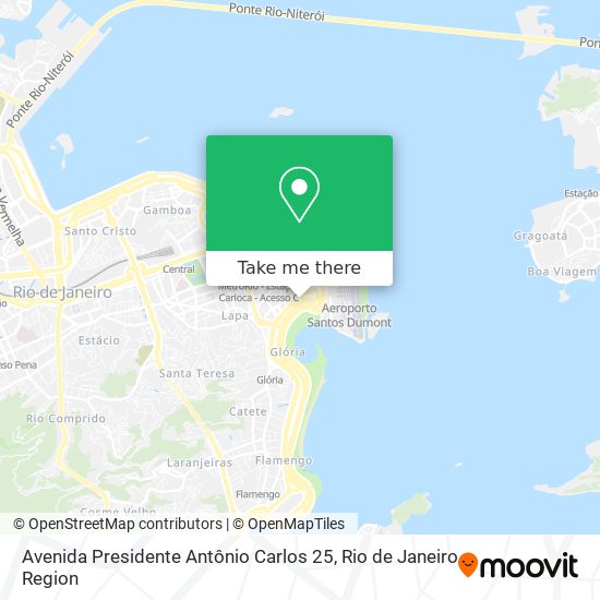 Mapa Avenida Presidente Antônio Carlos 25