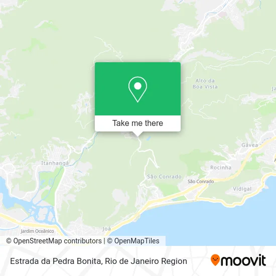 Estrada da Pedra Bonita map