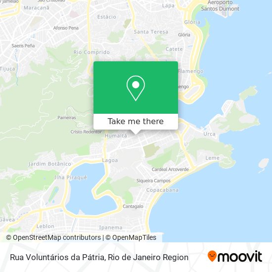 Mapa Rua Voluntários da Pátria