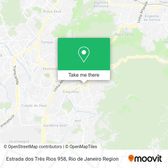 Estrada dos Três Rios 958 map