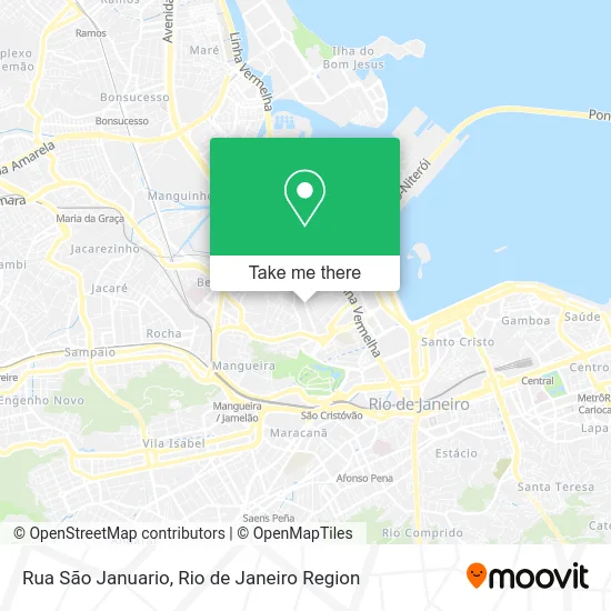 Rua São Januario map