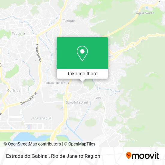 Estrada do Gabinal map