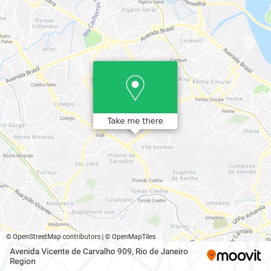 Mapa Avenida Vicente de Carvalho 909