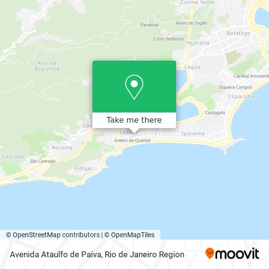 Mapa Avenida Ataulfo de Paiva