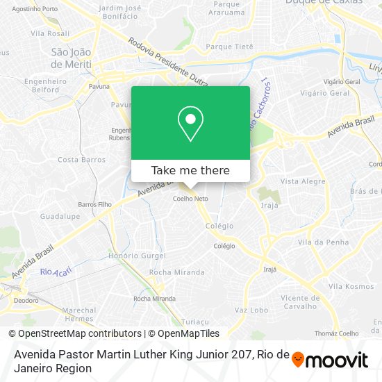 Avenida Pastor Martin Luther King Junior 207 map