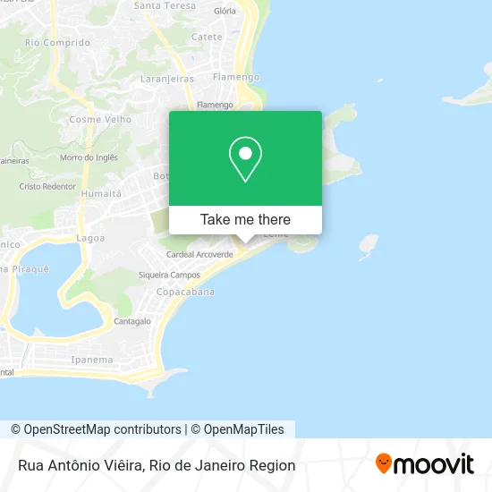 Rua Antônio Viêira map