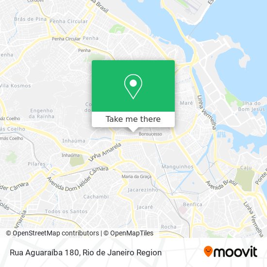 Mapa Rua Aguaraíba 180