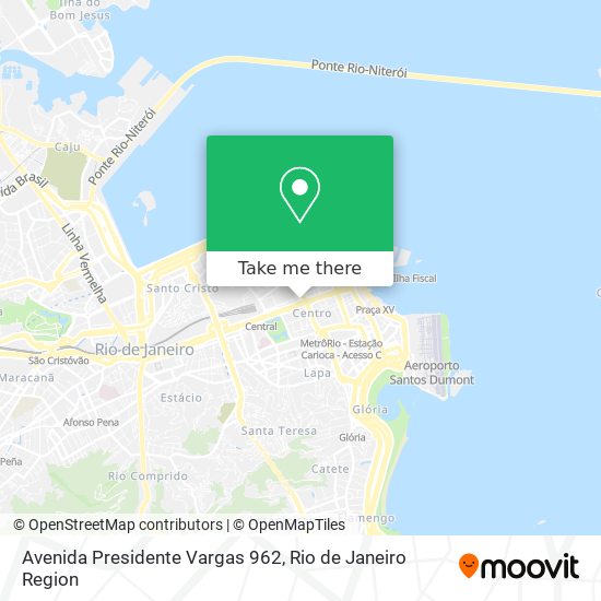 Mapa Avenida Presidente Vargas 962