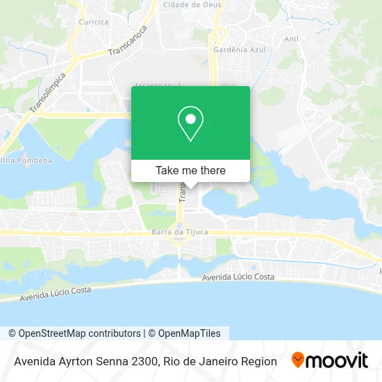 Avenida Ayrton Senna 2300 map