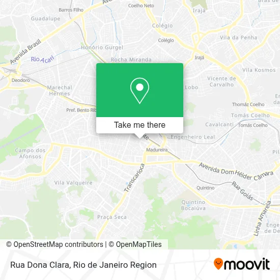 Rua Dona Clara map