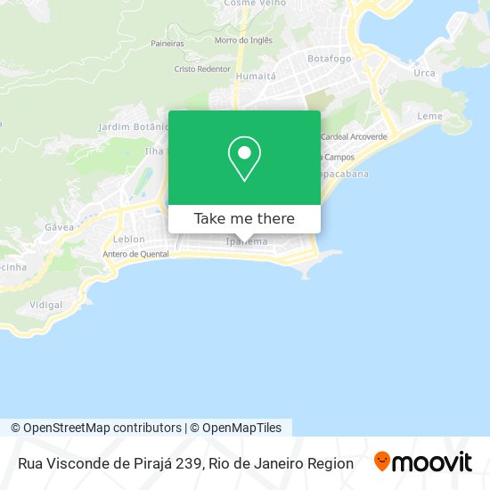 Mapa Rua Visconde de Pirajá 239