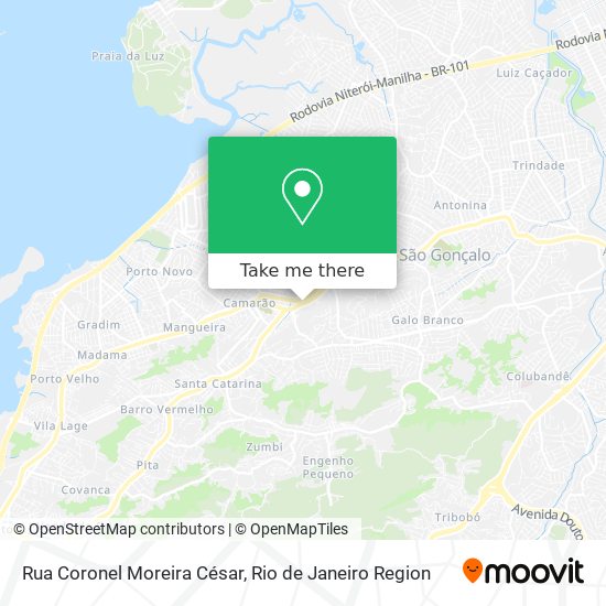 Mapa Rua Coronel Moreira César