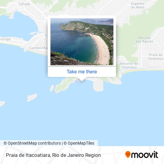 Mapa Praia de Itacoatiara