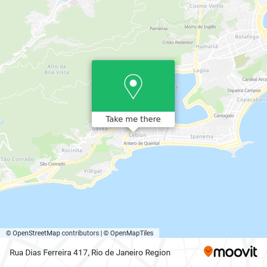 Mapa Rua Dias Ferreira 417