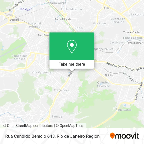 Rua Cândido Benício 643 map