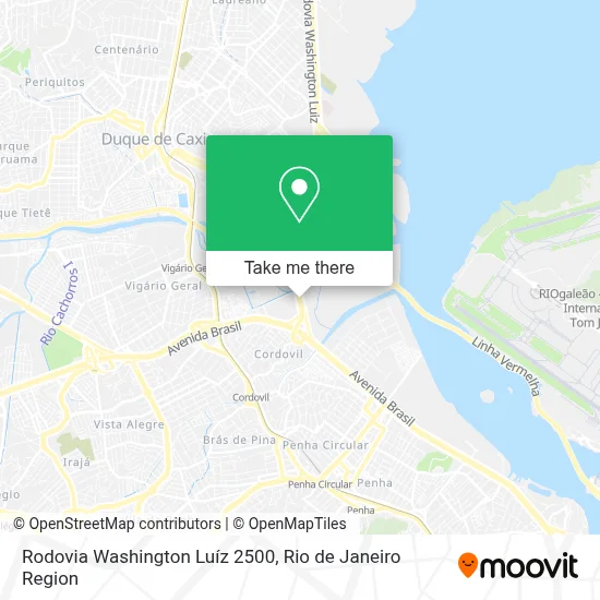 Rodovia Washington Luíz 2500 map