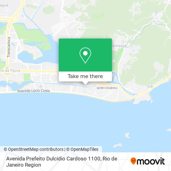 Mapa Avenida Prefeito Dulcídio Cardoso 1100