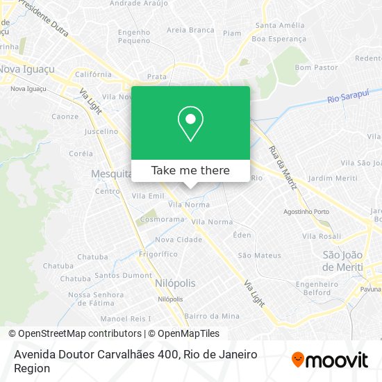 Mapa Avenida Doutor Carvalhães 400