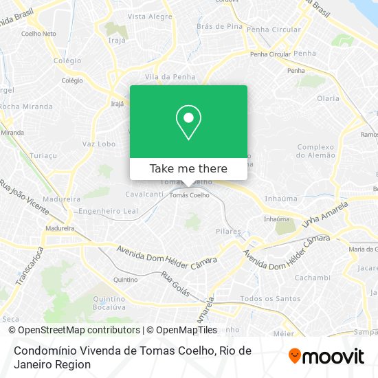 Mapa Condomínio Vivenda de Tomas Coelho