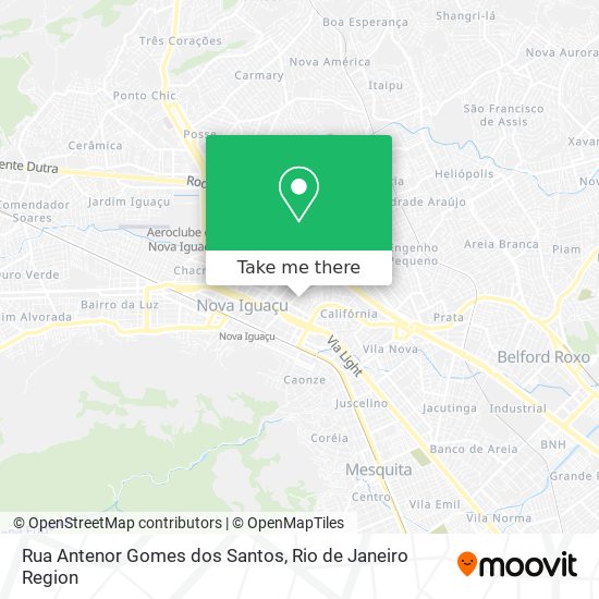 Rua Antenor Gomes dos Santos map