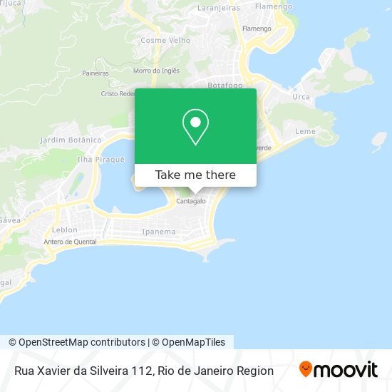 Mapa Rua Xavier da Silveira 112