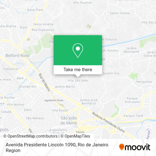 Avenida Presidente Lincoln 1090 map