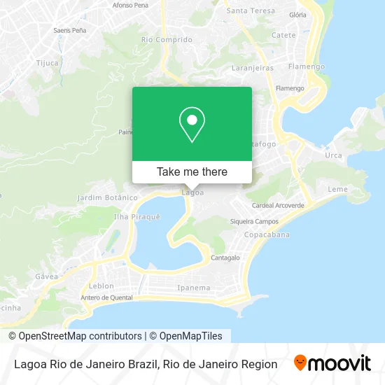 Lagoa Rio de Janeiro Brazil map