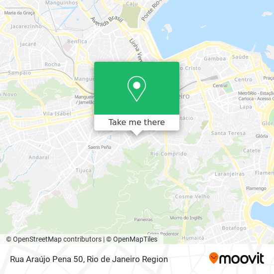 Mapa Rua Araújo Pena 50