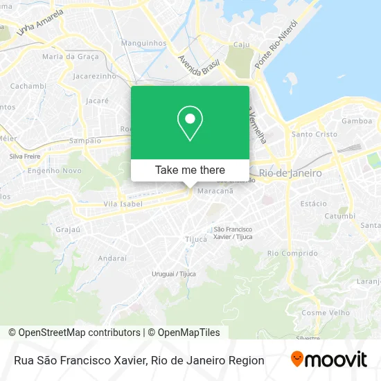Rua São Francisco Xavier map