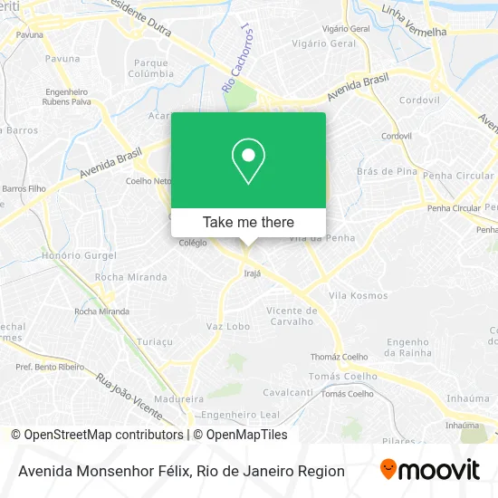 Avenida Monsenhor Félix map