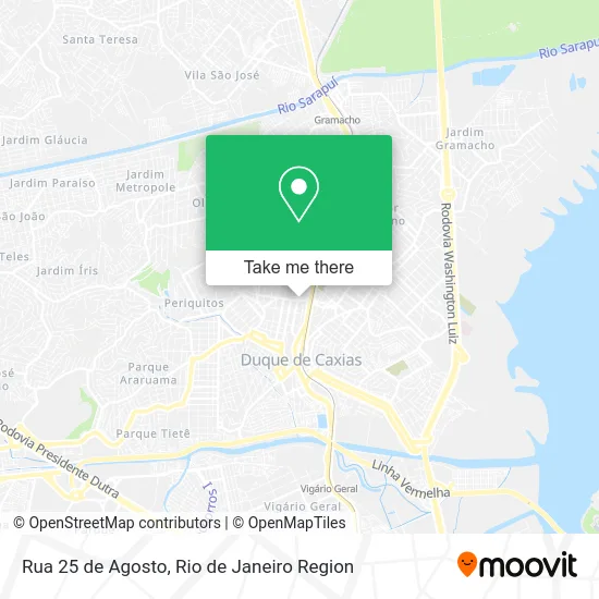 Rua 25 de Agosto map