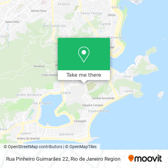 Mapa Rua Pinheiro Guimarães 22