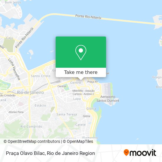 Mapa Praça Olavo Bilac