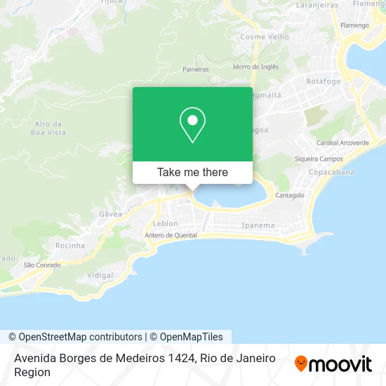 Avenida Borges de Medeiros 1424 map