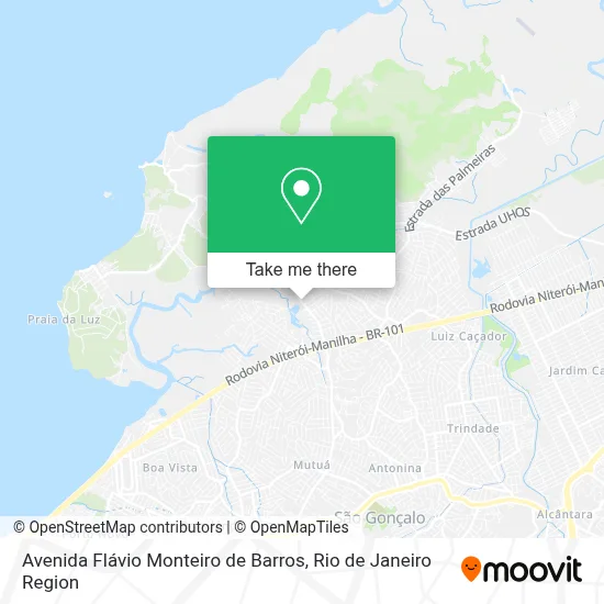 Avenida Flávio Monteiro de Barros map