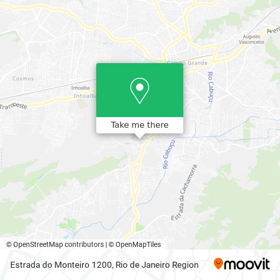Mapa Estrada do Monteiro 1200