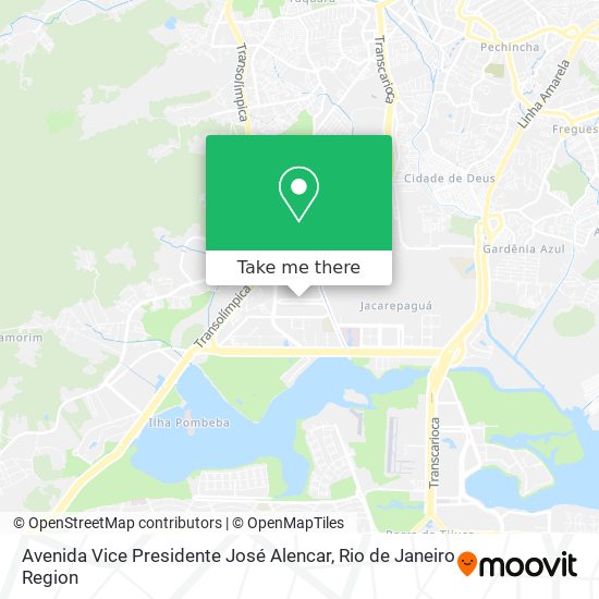 Avenida Vice Presidente José Alencar map