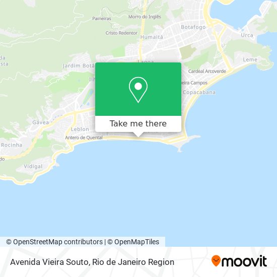 Mapa Avenida Vieira Souto