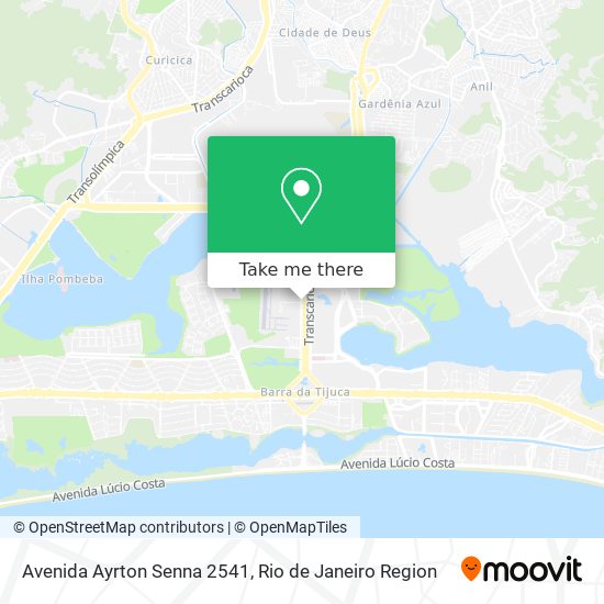 Avenida Ayrton Senna 2541 map
