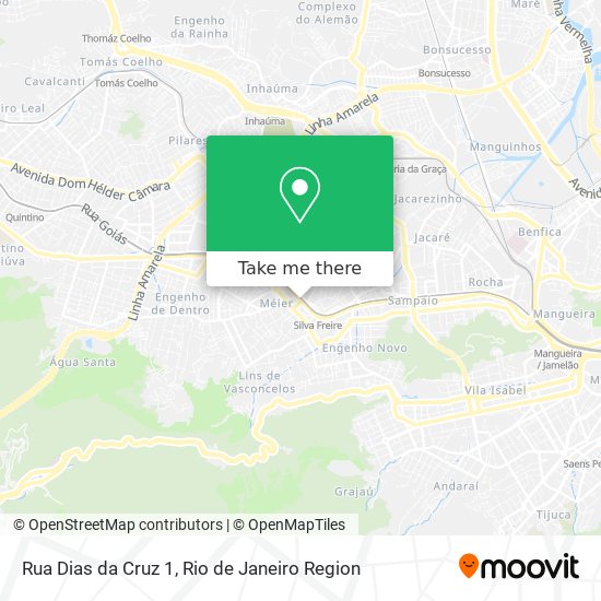 Mapa Rua Dias da Cruz 1