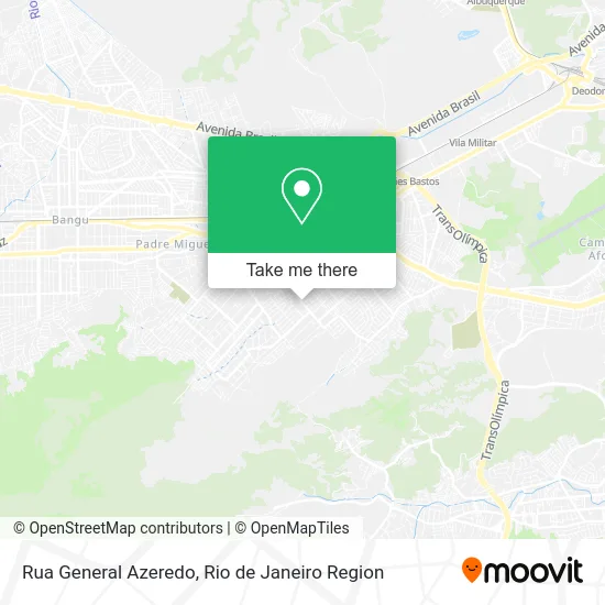 Rua General Azeredo map